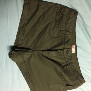 SO army green shorts